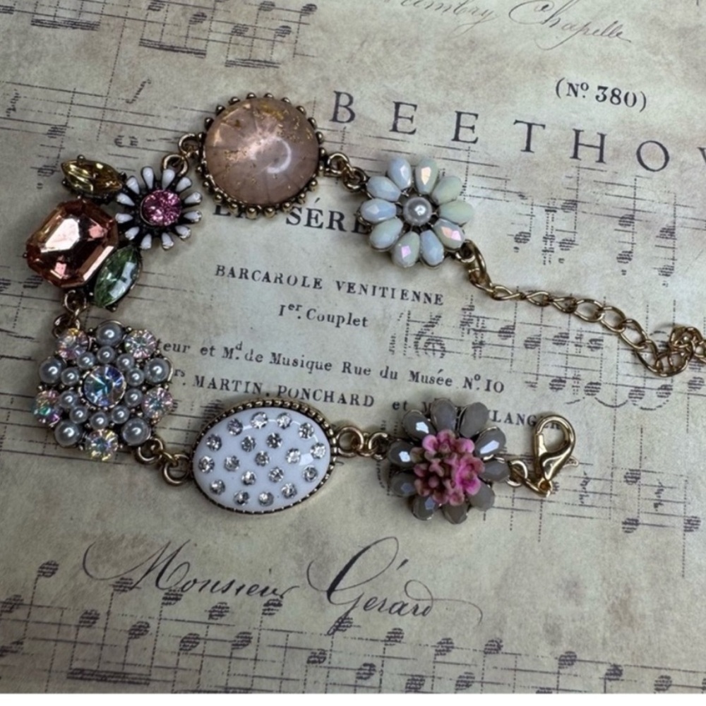 Whimsical Floral Fairycore Multicolor Bracelet